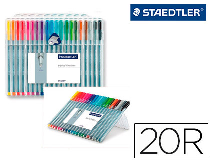 20 rotuladores Staedtler Triplus Fineliner